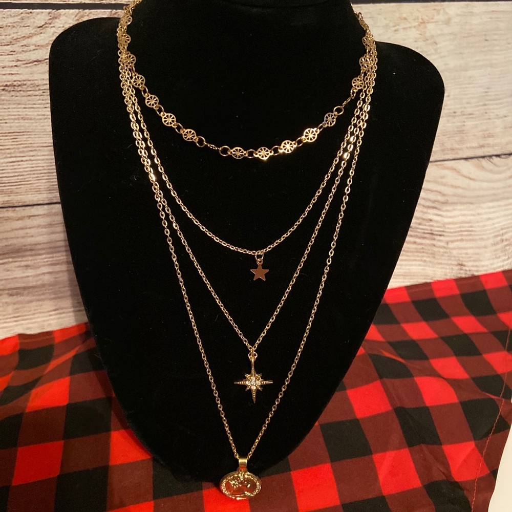 Multi chain necklace